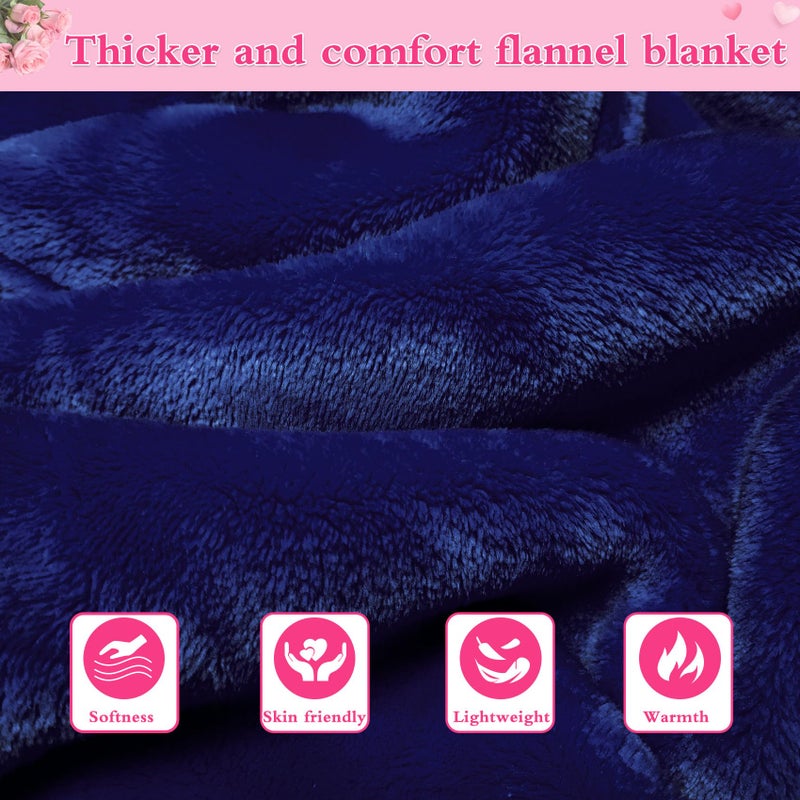 KPBLIS Wearable Blanket Hoodie Gifts for Women Men, Cozy Hoodie Blankets Sweatshirt Christmas Birthday Gifts for Women Mom Wife, Warm Fleece Hooded Blanket with Sleeves for Adults, Navy - Image 4